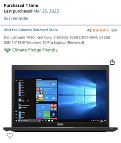 Dell Laptop with Windows 10