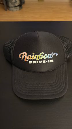 Rainbow Drive-In Black Trucker Hat