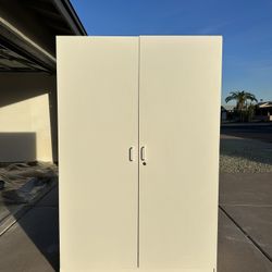 NEARLY NEW white Garage Cabinet 