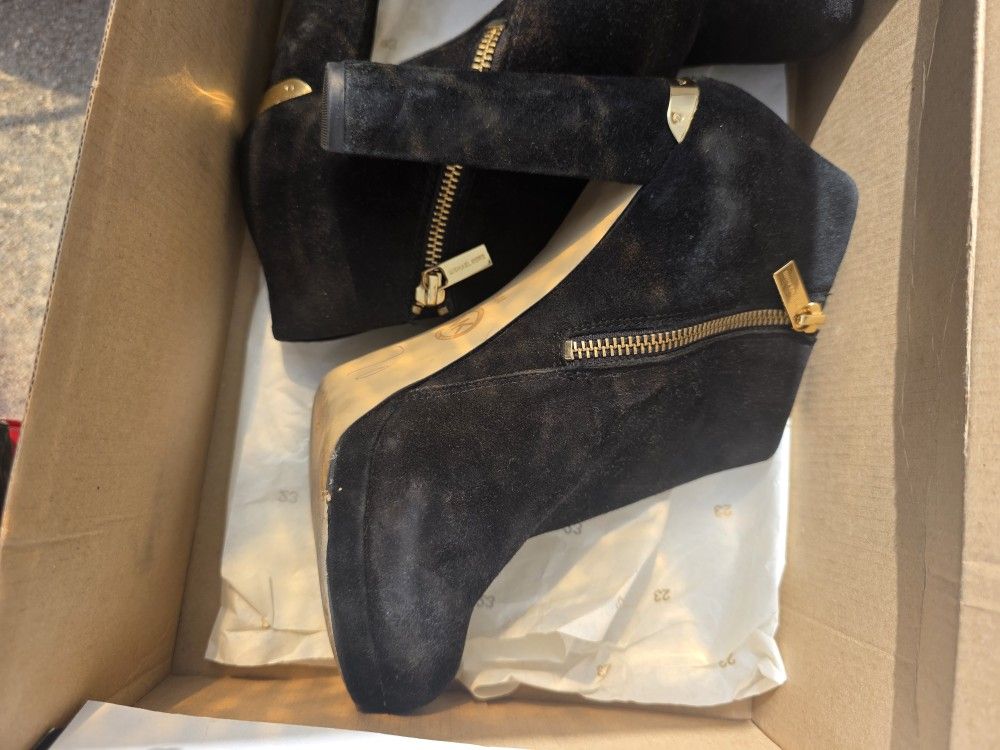Michael Kors Boots Suede Black