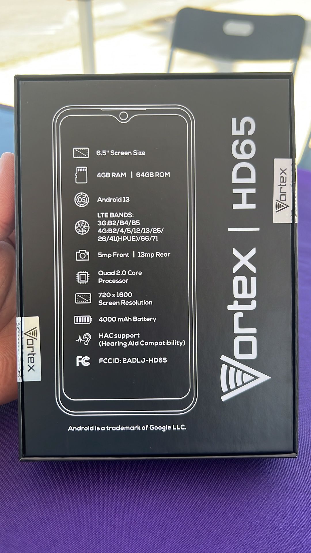 Vortex HD65 Unlocked Cell Phone