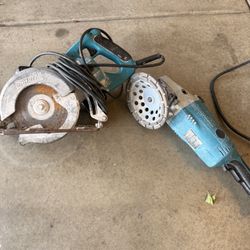 Makita Grinder & Skil Saw