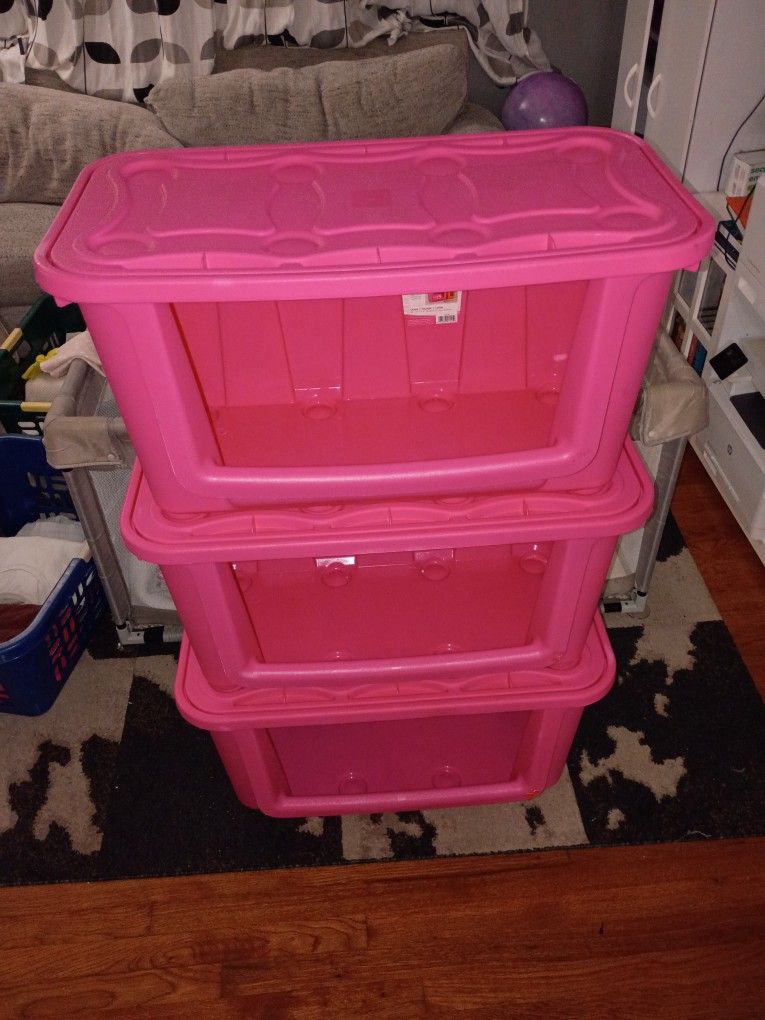 3 stackable 50 lbs Toy Bins by Homz
Only $30 OBO for all 3
