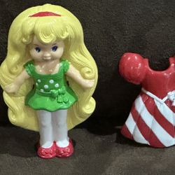 Vintage McDonald’s 1993 Holiday Lil Miss Candi Stripe Polly Pocket  