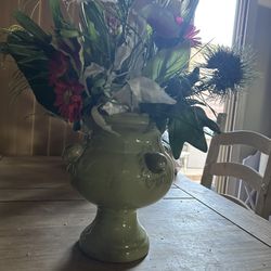 Ceramic Vase with Flowers