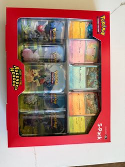 Pokemon Ascended Heroes 5-Pack Tin Box