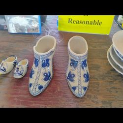 Antique Ceramic Chinese Shoes