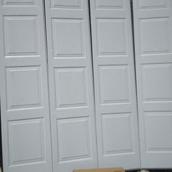 9x7' Garage Doors With Hardware, New