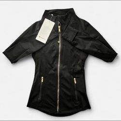 black and gold lululemon define jacket