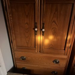 Dresser & Armoire Set And A Loveseat