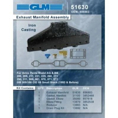 51630 Volvo Exhaust Manifolds o 18-1935 Risers