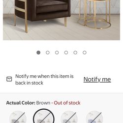 Brown Velvet  Chair