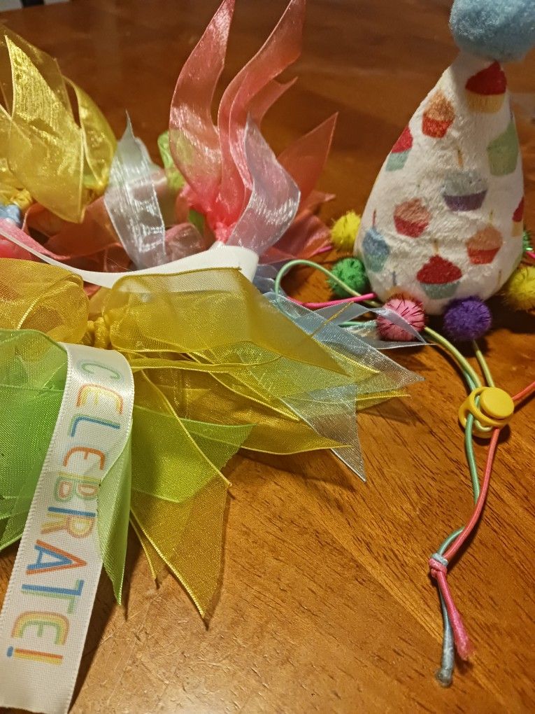 Cat HAPPY BIRTHDAY Celebration Hat & Collar