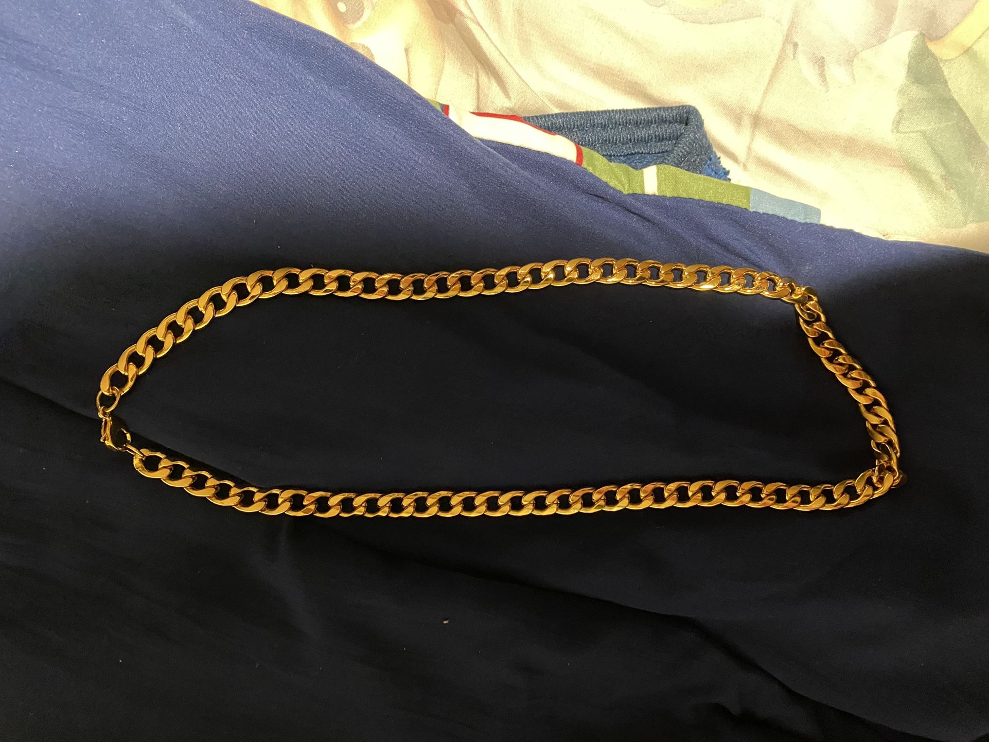 Gold Cosmetic Chain 24” With Choker