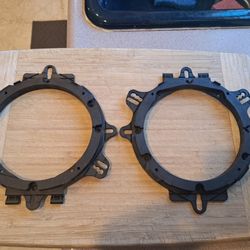 Pioneer 6 Inch Round Speaker Brackets (2)/Screens (2) - TS-A653FH