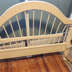 Ethan Allen Twin Bed Frame & Bookshelf