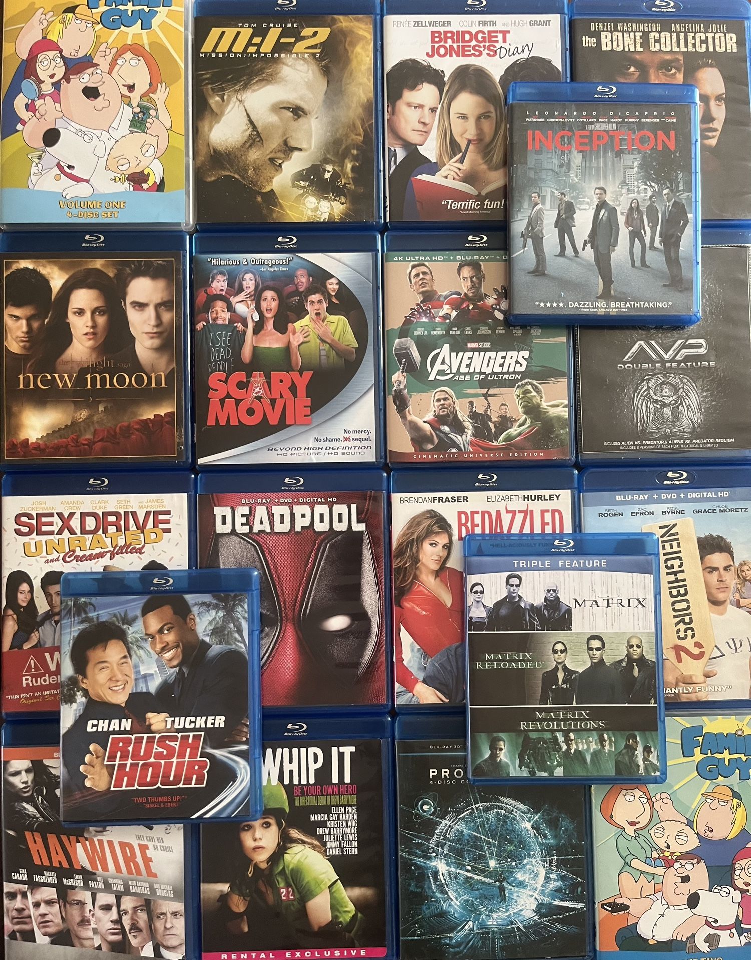 Blu-ray Movies & Shows the entire LOT $20