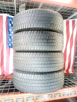 (4 Used Tires) 265/65R17 MICHELIN DEFENDER LTX A/S ALL SEASON 265 65 17 TRUCK SUV 