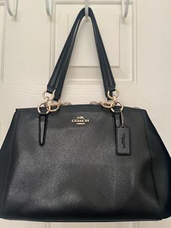 Coach Black Leather Satchel Handbag