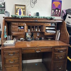 Vintage Roll Top Desk