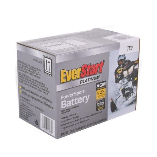 EverStart
Everstart Powersport Battery TX9 - 12 Volt, 120 CCA