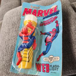 Vintage Spiderman Flashlight New Never Been Used Before 