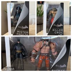 DC Collectibles Batman Arkham Asylum Batman vs Bane lot of 3