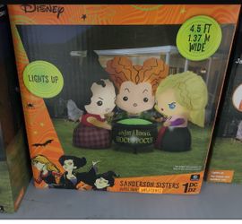 Gemmy Disney Hocus Pocus 4.5 Airblown InflatableNEW IN BOX) Halloween