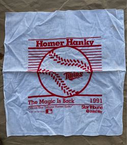 1991 minnesota twins homer hanky