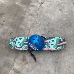 Skateboard And Helmet 