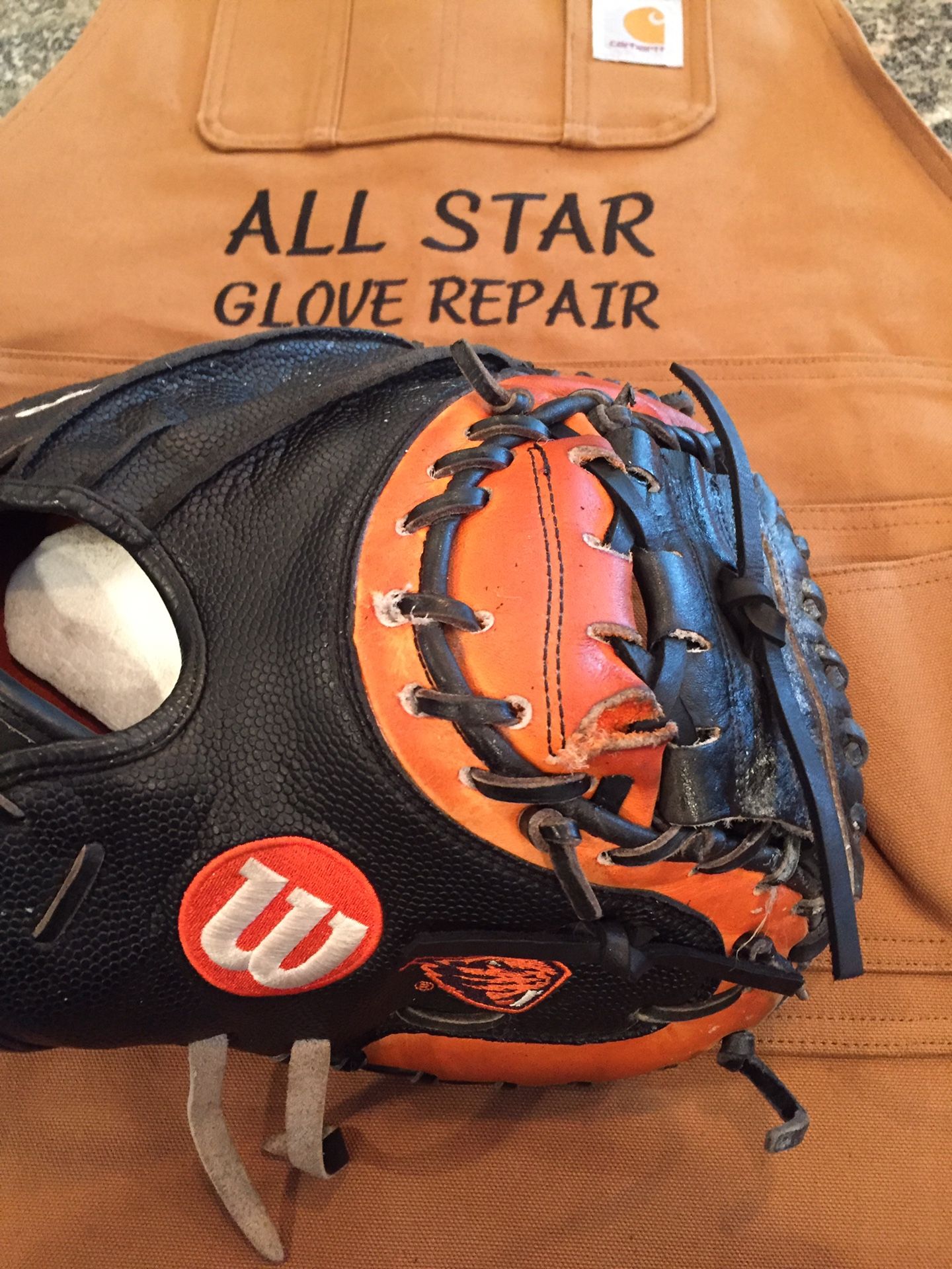 ***ALL-STAR GLOVE REPAIR*** Affordable baseball/softball glove re-lacing and conditioning!