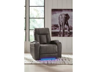 Feazada Gray Power Recliner