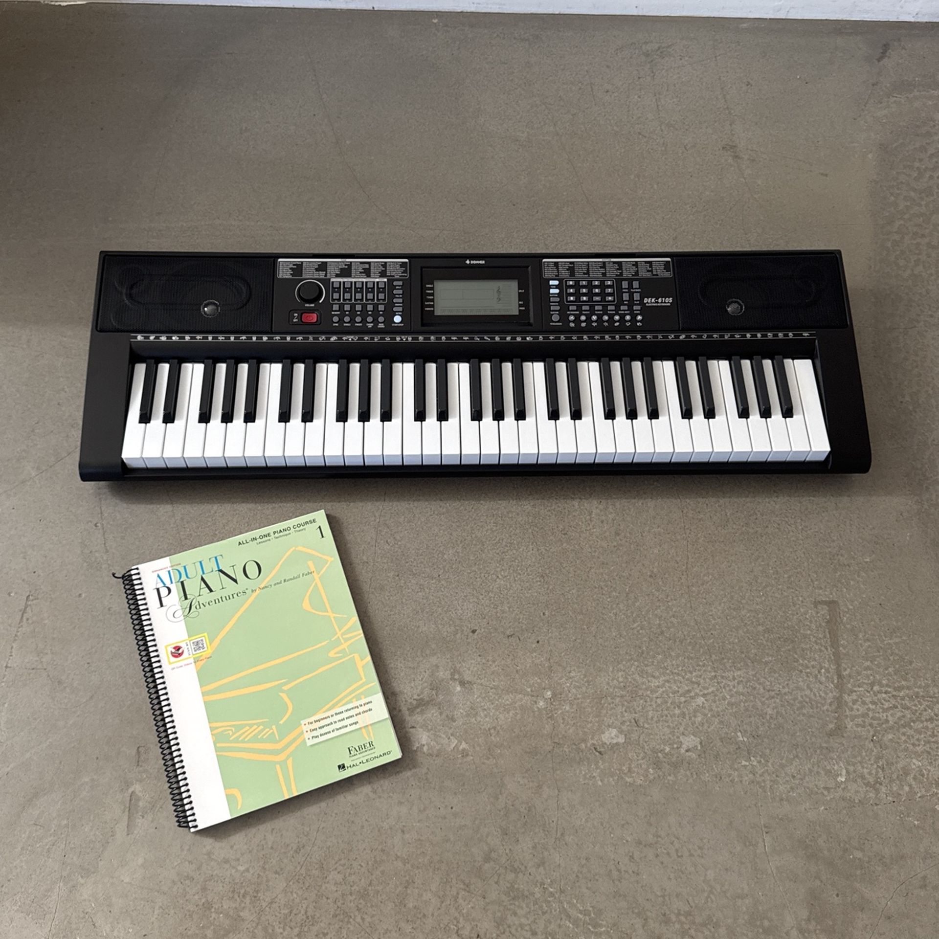 Electric Keyboard And Lesson Book