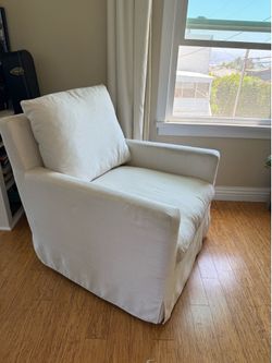 White down armchair