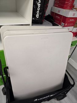 Set of 3 life time 6 ft foldable tables for sale