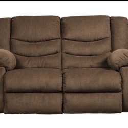NEW!!! Tulen Chocolate Reclining Loveseat