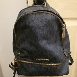 Michael Kors Blue Backpack 