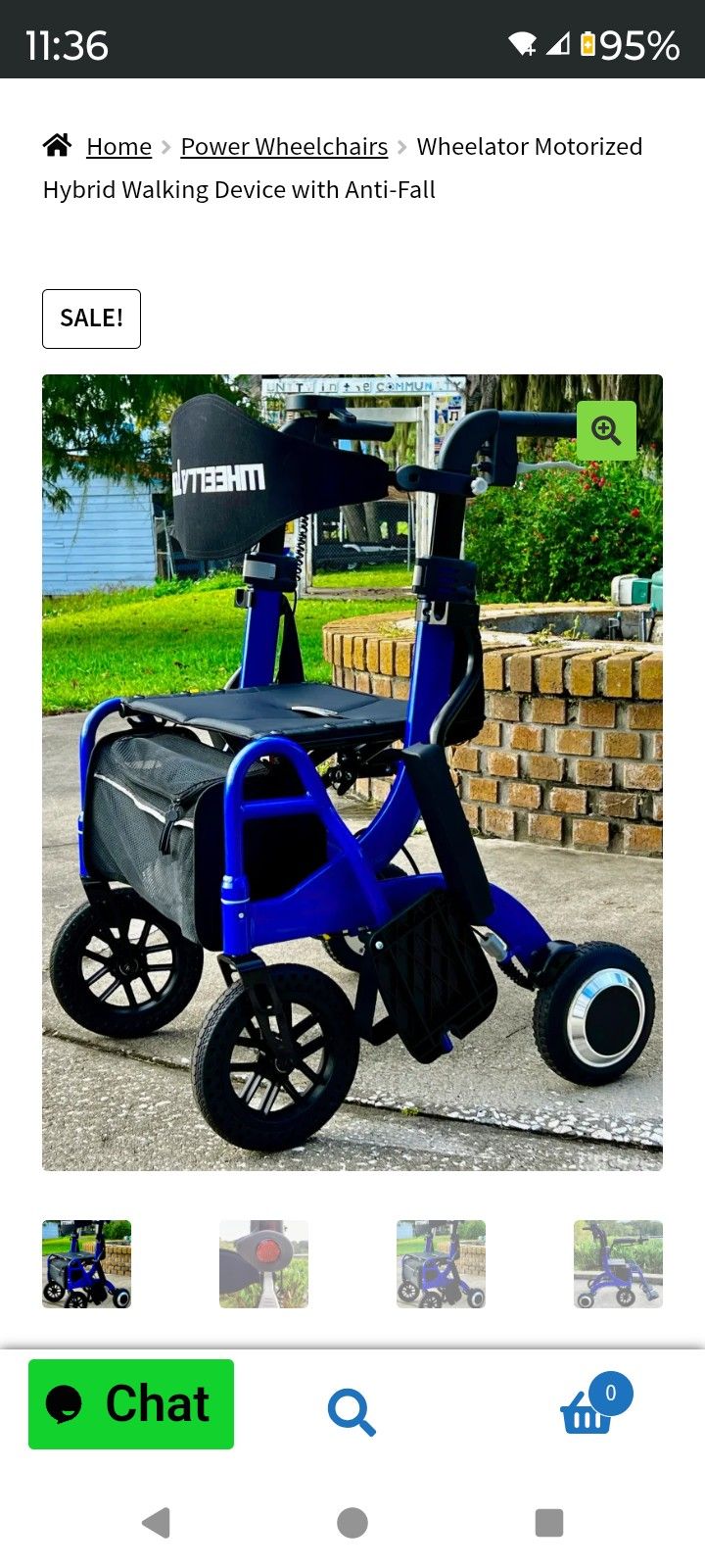 Electric RollatodrWalkerw/ Seat
