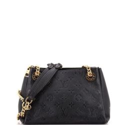 Used Surene BB bag in black leather Louis Vuitton