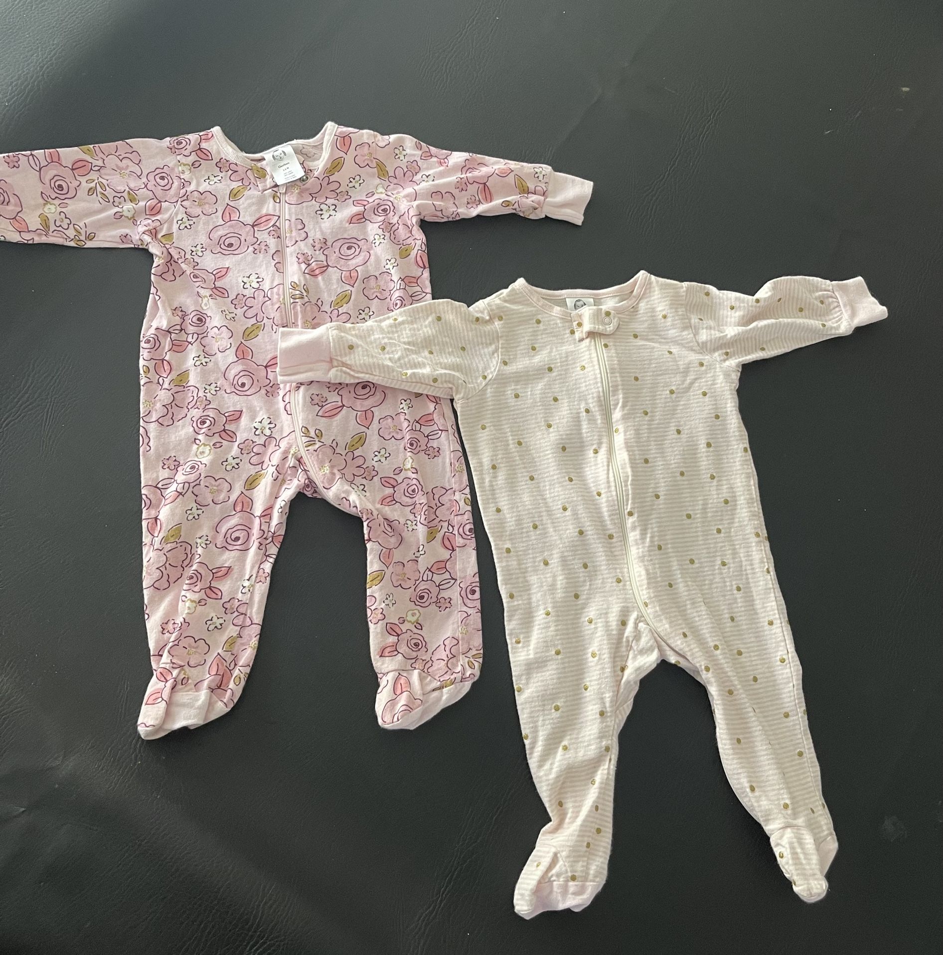 Infant Girl Long Sleeve Onesies (3-6 Months)