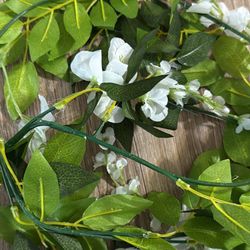 ong Silk Flower Rattan Faux Plant Panel Exquisite Appearance for Party Wedding Dec