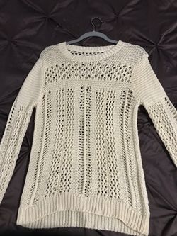 Long sleeve sweatshirt see through