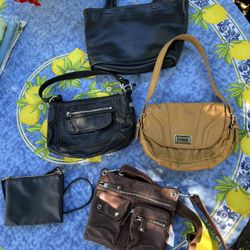 Set of 4 Purses - All Leather 