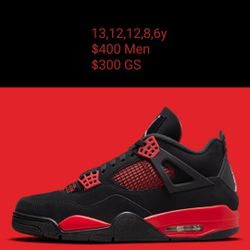 Retro Jordan 4 Red Thunder 