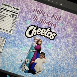 Frozen Custom Chip Bags 