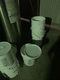 5 gal buckets and milk crates