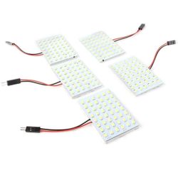 Lirun 5-Pack 48SMD White Panel Light Car Festoon T10 BA9S Interior Dome Map Light Bulb Lamp