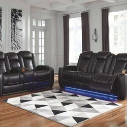 Ashley Party Time Dual Power Reclining Sofa(s)