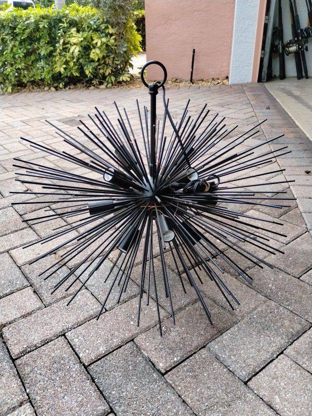 Retro Vintage Sputnik Mid Century Modern Chandelier Lamp Retro