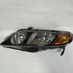 LA Zona Auto Parts 2006 to 2011 Honda Civic Left driver Side Headlight Luz Calavera Mica Izquierda Conductor Solamente